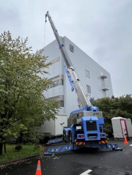 ハウス設置作業