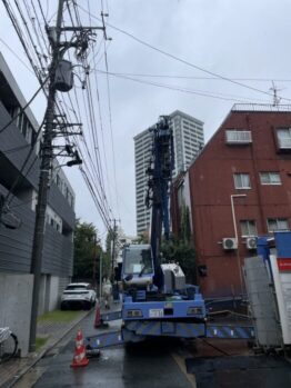 鉄筋材搬入