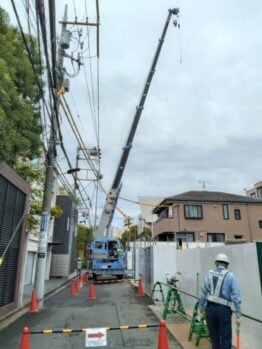 鉄筋材搬入