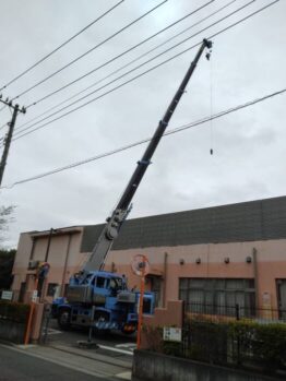 空調室外機揚重