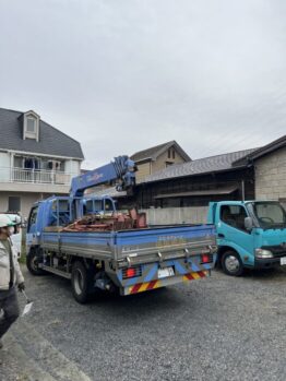 鉄骨解体作業