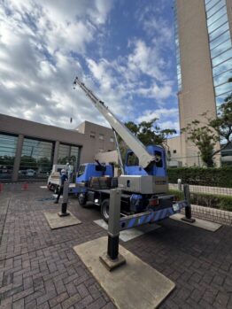 空調室外機揚重