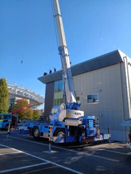 太陽光パネル揚重