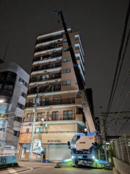 グランドピアノ搬入