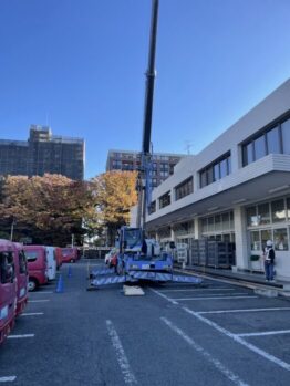 空調室外機揚重