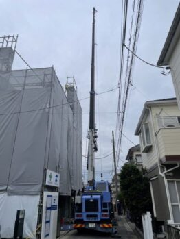 資材搬出作業