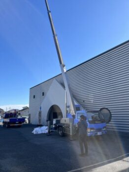 空調室外機揚重