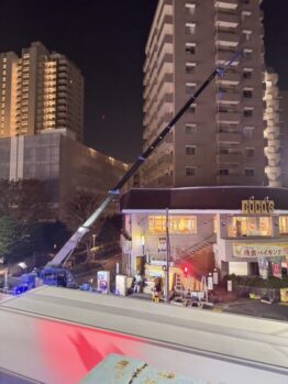 空調室外機揚重