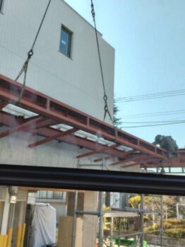鉄骨建て方作業