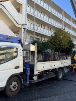 足場材搬出作業