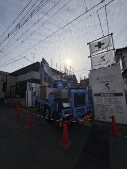 鉄筋材搬入
