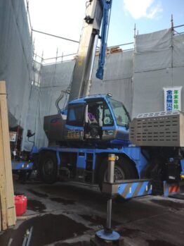 鉄筋材搬入