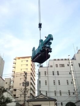 墓石移動設置作業及び鉄板養生施工作業