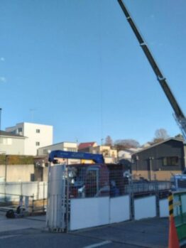 鉄筋材搬入