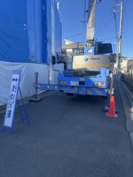 型枠材搬出