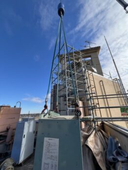 EVモーター交換作業及び鉄板養生施工撤去