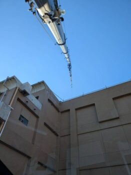 太陽光パネル搬入及び鉄板養生施工撤去作業