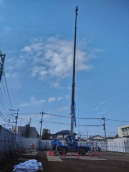 鉄板移動作業