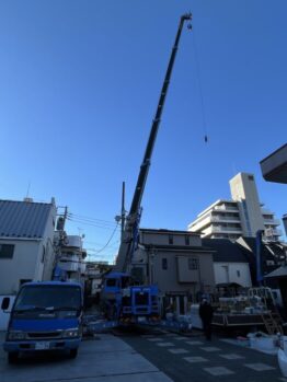 墓石設置作業及び養生施工作業