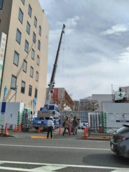 鉄筋材搬入