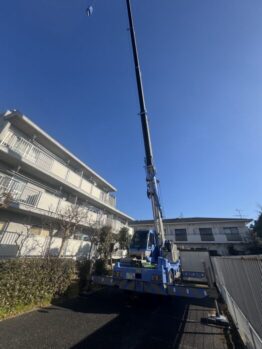 足場材搬入