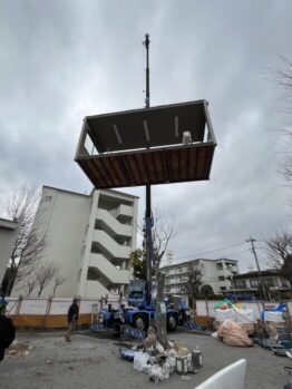 ユニットハウス撤去作業及び養生施工撤去作業