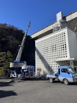 足場材・防水材搬入及び鉄板養生施工撤去作業