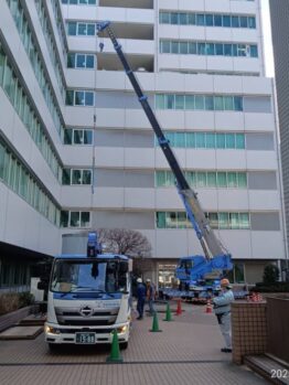 ステージ解体作業
