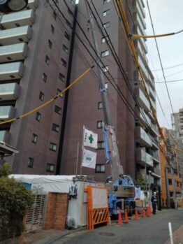 腹起こし作業