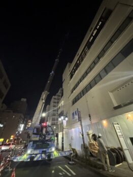 電線ドラム揚重