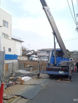 鉄筋材搬入