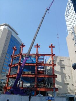 重量鉄骨建て方