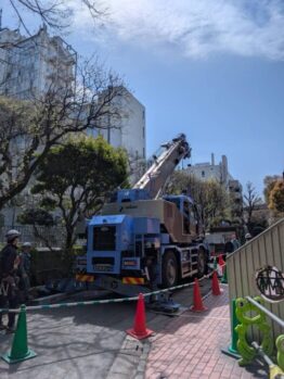 マンホール枡搬入