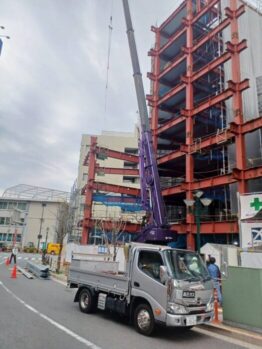 重量鉄骨建て方