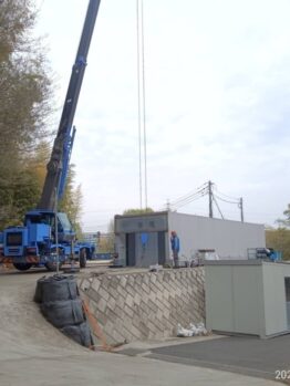 ハウス設置作業