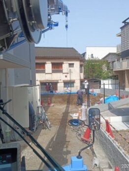 街灯移動作業