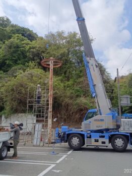 照明灯撤去作業