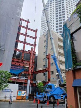 重量鉄骨建て方