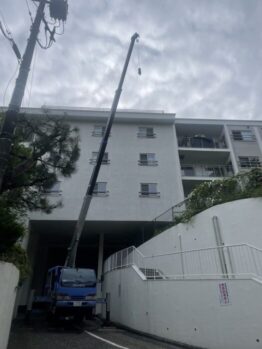 グランドピアノ搬入作業