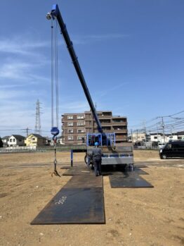 鉄板養生施工作業