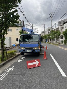 プラシキ養生施工作業