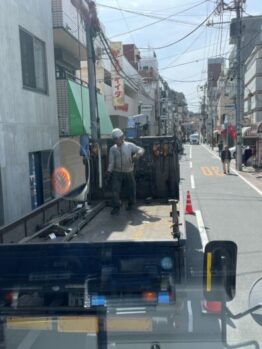 鉄筋材搬入