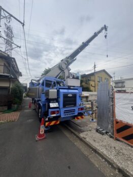鉄筋材搬入