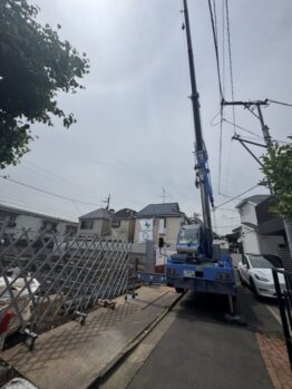 鉄筋材搬入