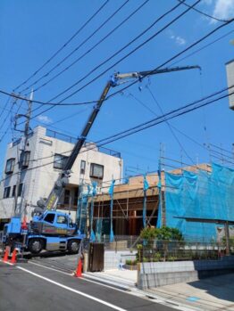 木造パネル建て方