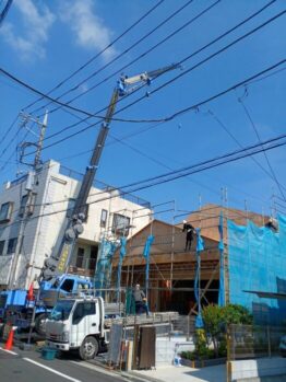 木造パネル建て方