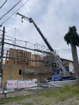 木造パネル建て方
