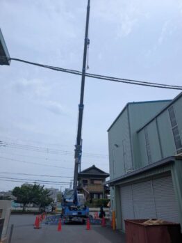 空調室外機揚重