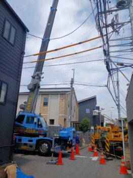 コン柱撤去作業