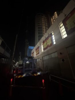 空調室外機揚重